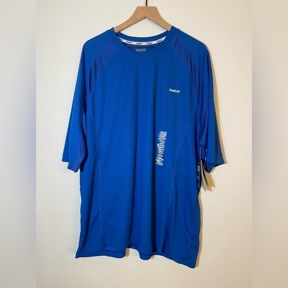 MENS Reebok Hydromove Royal Blue Short Sleeve T Shirt Size 3XL NWT New